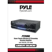 Pyle PT250BA Amplifier manual cover