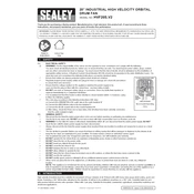 Sealey HVF20S.V2 Fan manual cover