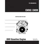 Subaru EH90 Engine manual cover