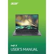 Acer Swift X SFX14-51G Laptop manual cover