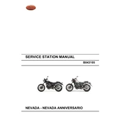 Moto Guzzi NEVADA ANNIVERSARIO Motorcycle manual cover