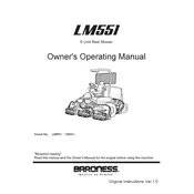 Kubota LM551 Mower manual cover