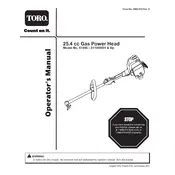 Toro 25.4cc 51945 Power Head manual cover