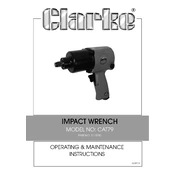 Clarke 3110795 CAT79 Impact Wrench manual cover