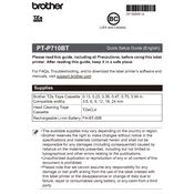 Brother PT-P710BT manual cover