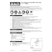 Sealey CB20V Leaf Blower manual cover