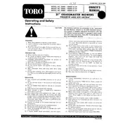 Toro Grassmaster 21-inch 20440 Mower manual cover