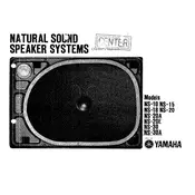 Yamaha NS-10 Speaker manual cover