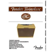 Fender EC Twinolux 8141500000 120V 60Hz Amplifier manual cover