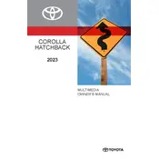 Toyota Corolla Hatchback Multimedia 2023 Hatchback manual cover