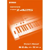 Yamaha PSR-I425 Keyboard manual cover