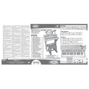 Bontempi 10 3077 Electronic Upright Piano manual cover