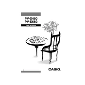 Casio PV-S460 Pocket Viewer manual cover