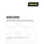 Shure MX690 Microphone manual cover