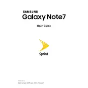 Samsung Galaxy Note 7 Sprint SM-N930PZBASPR Phone manual cover