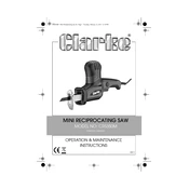 Clarke 6462550 CRS350M Mini Reciprocating Saw manual cover