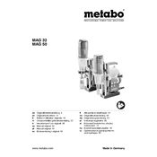 Metabo MAG 32 Drill manual cover