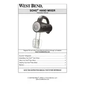 West Bend L5731 SHHM100 Mixer manual cover