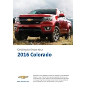 Chevrolet Colorado 2016 manual cover