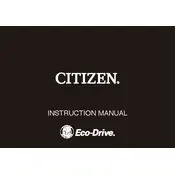 Citizen B620 Watch manual cover