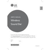 LG SH4 SH4.BUSALLK Sound Bar manual cover