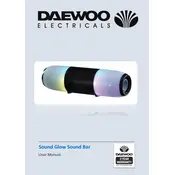 Daewoo Sound Glow Sound Bar AVS1407 Speaker manual cover