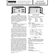 Shure M64 Microphone manual cover