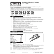 Sealey SA52 Needle Scaler manual cover