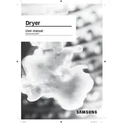 Samsung DVE45T6200 Dryer manual cover