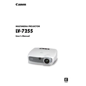 Canon LV-7255 manual cover