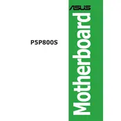 ASUS P5P800S Motherboard manual cover