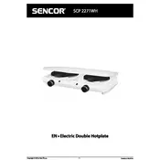 Sencor SCP 2271WH Hotplate manual cover