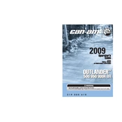 Can-Am Outlander Max 500 2009 Vehicle manual cover