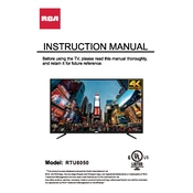 RCA RTU6050 TV manual cover