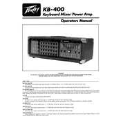 Peavey KB-400 Amplifier Operators manual cover