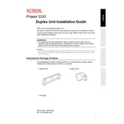 Xerox Phaser 5335 Duplex Unit Printer manual cover