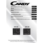 Candy CFA 62 manual cover