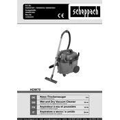 Scheppach HDW70 590600103 Vacuum Cleaner manual cover