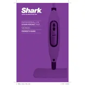 Shark SE400 Mop manual cover