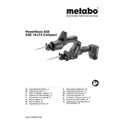 Metabo PowerMaxx ASE Saw manual cover