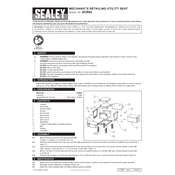 Sealey SCR92 Seat manual cover