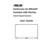 ASUS ZenScreen Go MB16AP Monitor manual cover