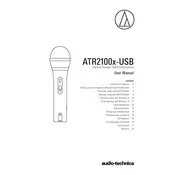 Audio-Technica ATR2100x-USB Microphone manual cover