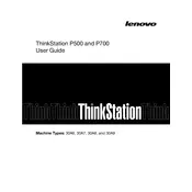 Lenovo ThinkStation P500 Workstation manual cover