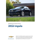 Chevrolet Impala 2016 manual cover