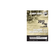 Can-Am Outlander 400 EFI 2012 Vehicle manual cover