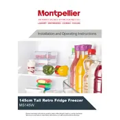 Montpellier MS145W Refrigerator manual cover