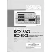 Rotel RCX-860 Amplifier manual cover