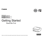 Canon Pixma MP250 Series K10339 manual cover