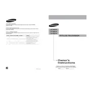 Samsung LN-T4071F TV manual cover